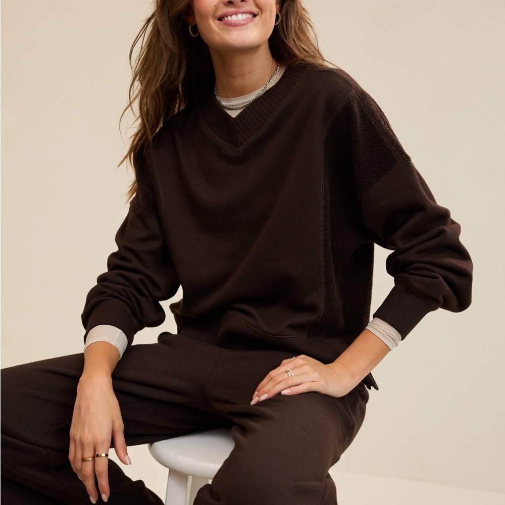 Aerie V-neck Sweatshirt
